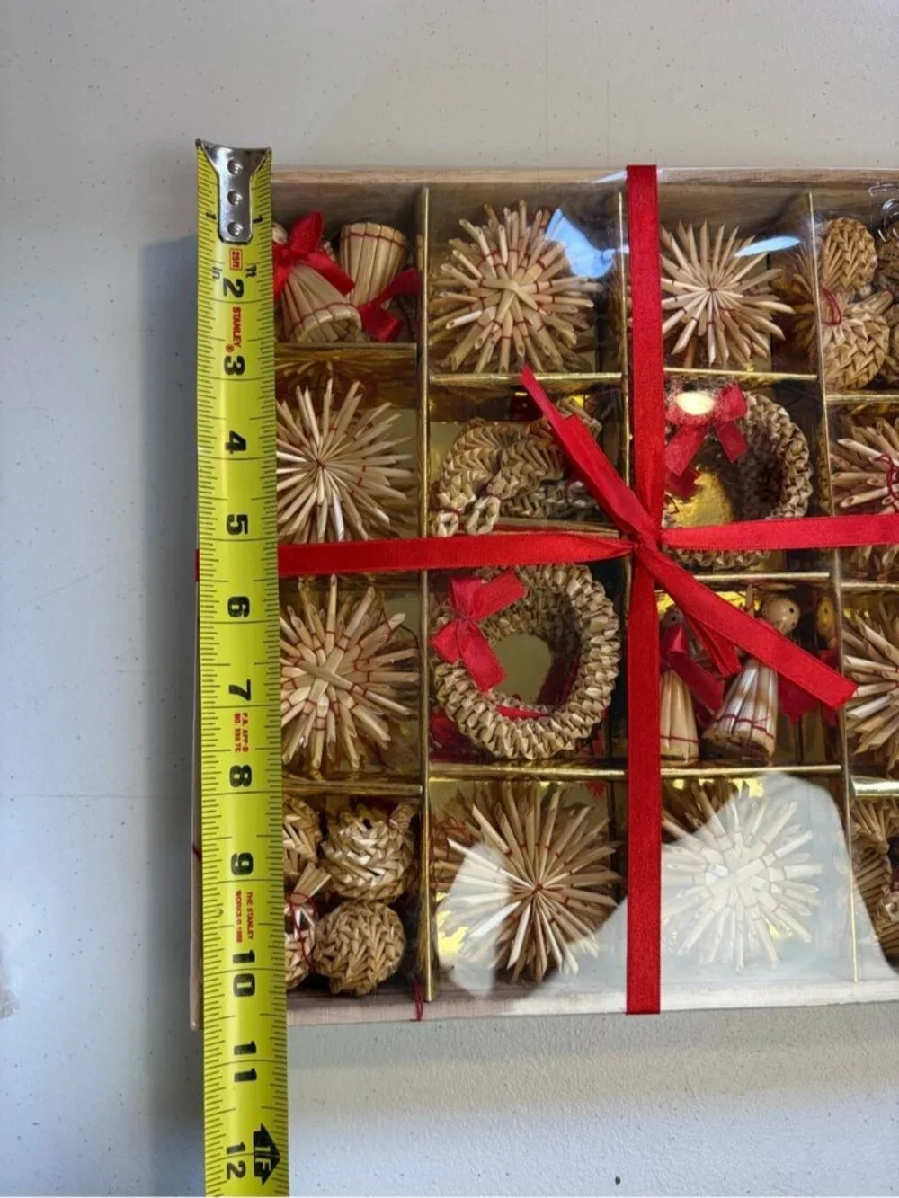 Swedish Straw Braided Christmas Tree Ornaments New IKEA Scandinavian Decor Lot